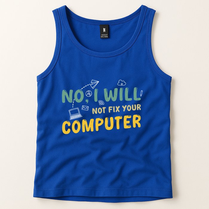 Funny Computer Science Programmer Quote Technician Cool Joke Cool Gift Tank Top