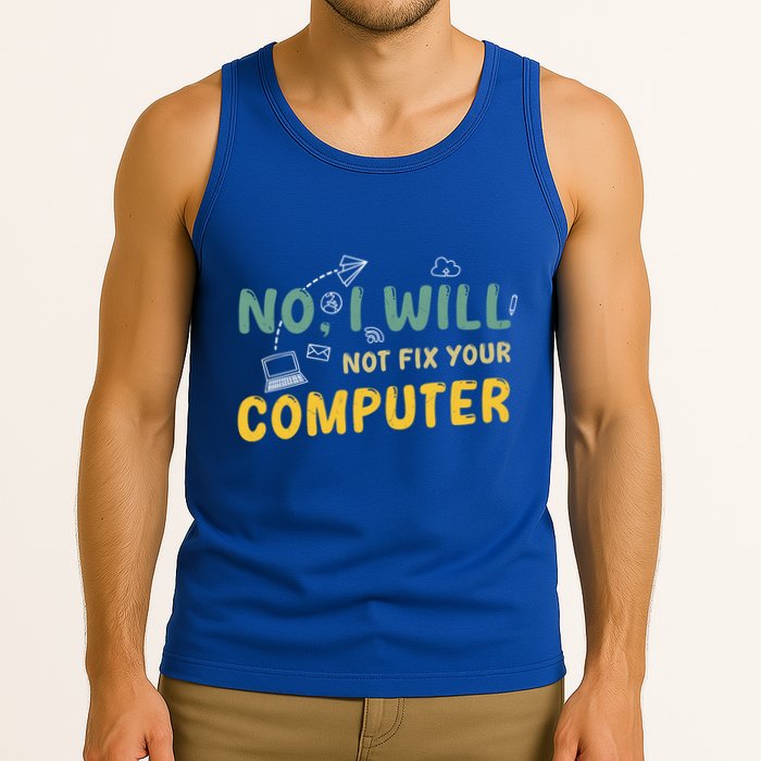 Funny Computer Science Programmer Quote Technician Cool Joke Cool Gift Tank Top
