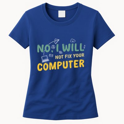Funny Computer Science Programmer Quote Technician Cool Joke Cool Gift Womens T-Shirt