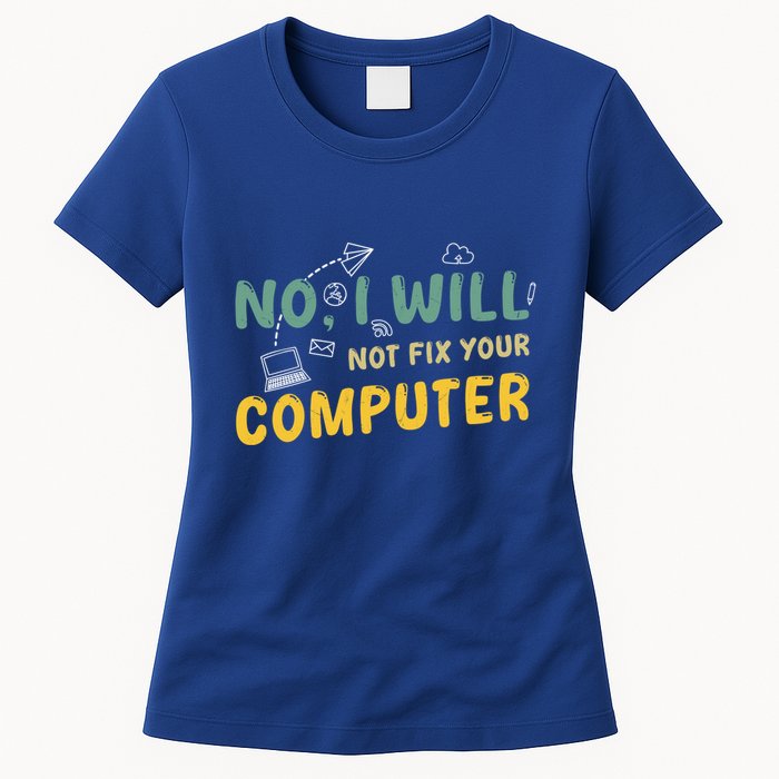 Funny Computer Science Programmer Quote Technician Cool Joke Cool Gift Womens T-Shirt