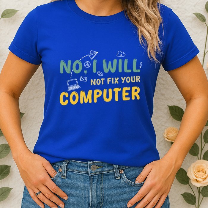 Funny Computer Science Programmer Quote Technician Cool Joke Cool Gift Womens T-Shirt