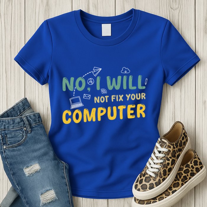 Funny Computer Science Programmer Quote Technician Cool Joke Cool Gift Womens T-Shirt