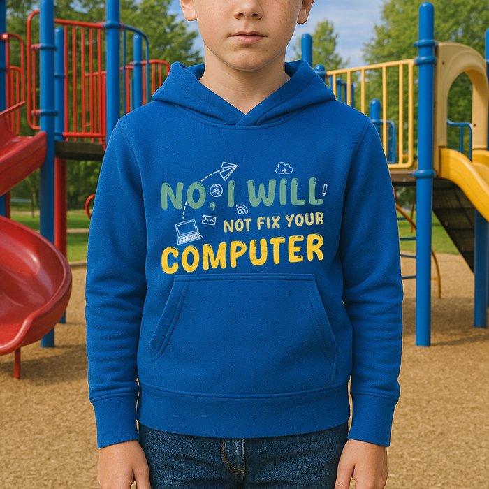 Funny Computer Science Programmer Quote Technician Cool Joke Cool Gift Kids Hoodie