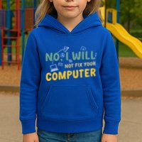 Funny Computer Science Programmer Quote Technician Cool Joke Cool Gift Kids Hoodie