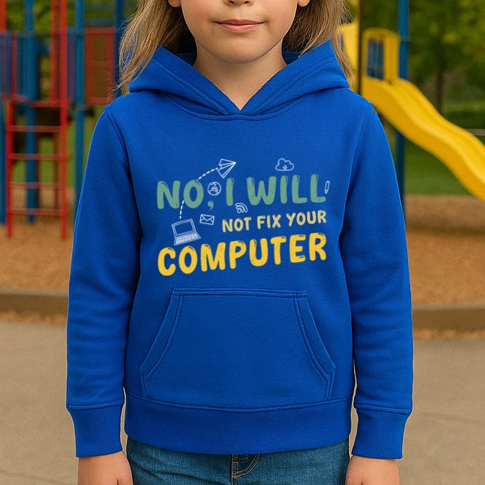 Funny Computer Science Programmer Quote Technician Cool Joke Cool Gift Kids Hoodie