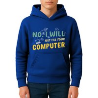 Funny Computer Science Programmer Quote Technician Cool Joke Cool Gift Kids Hoodie