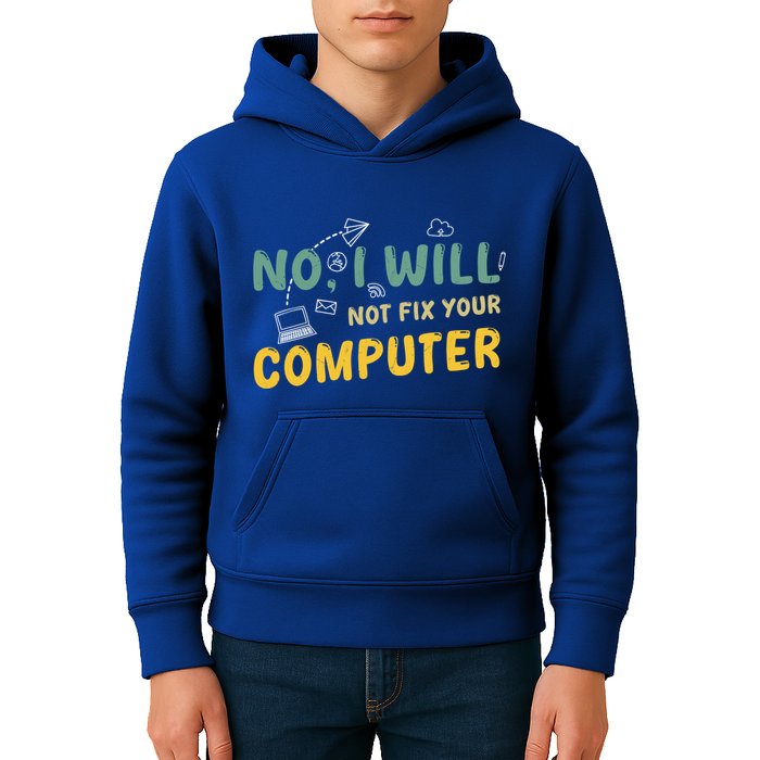 Funny Computer Science Programmer Quote Technician Cool Joke Cool Gift Kids Hoodie