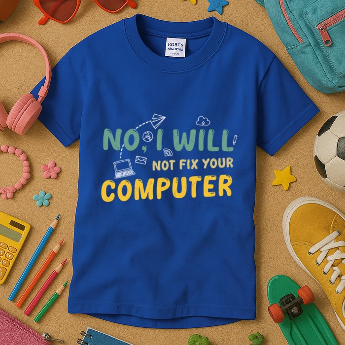 Funny Computer Science Programmer Quote Technician Cool Joke Cool Gift Kids T-Shirt