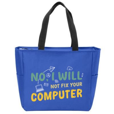 Funny Computer Science Programmer Quote Technician Cool Joke Cool Gift Zip Tote Bag