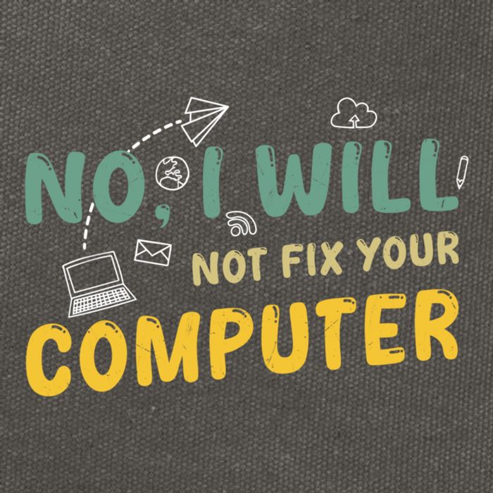 Funny Computer Science Programmer Quote Technician Cool Joke Cool Gift Cotton Canvas Backpack