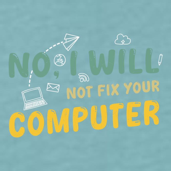 Funny Computer Science Programmer Quote Technician Cool Joke Cool Gift Sueded Cloud Jersey T-Shirt
