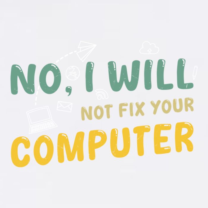 Funny Computer Science Programmer Quote Technician Cool Joke Cool Gift Garment-Dyed Sweatshirt