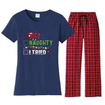 Funny Christmas Santa’S Glide Ride Women's Flannel Pajama Set