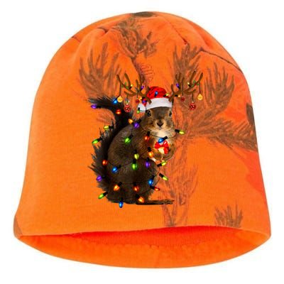 Funny Christmas Squirrel Lights Reindeer Christmas Costume Kati - Camo Knit Beanie