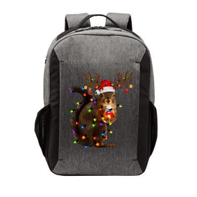 Funny Christmas Squirrel Lights Reindeer Christmas Costume Vector Backpack