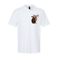 Funny Christmas Squirrel Lights Reindeer Christmas Costume Softstyle Adult Sport Polo