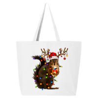 Funny Christmas Squirrel Lights Reindeer Christmas Costume 25L Jumbo Tote