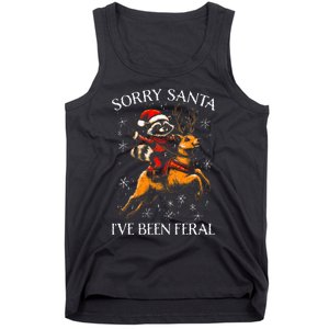 Funny Christmas Sorry Santa Xmas Tank Top