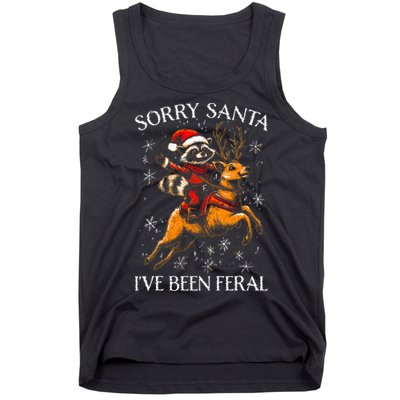 Funny Christmas Sorry Santa Xmas Tank Top