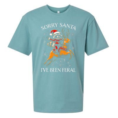 Funny Christmas Sorry Santa Xmas Sueded Cloud Jersey T-Shirt