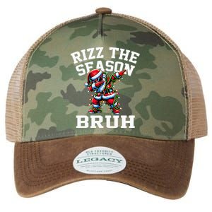 Funny Christmas Santa Xmas Rizz The Season Bruh Legacy Tie Dye Trucker Hat