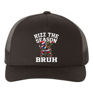 Funny Christmas Santa Xmas Rizz The Season Bruh Yupoong Adult 5-Panel Trucker Hat