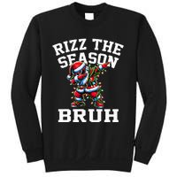 Funny Christmas Santa Xmas Rizz The Season Bruh Sweatshirt