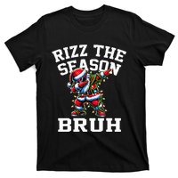 Funny Christmas Santa Xmas Rizz The Season Bruh T-Shirt