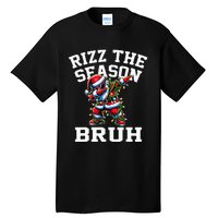 Funny Christmas Santa Xmas Rizz The Season Bruh Tall T-Shirt