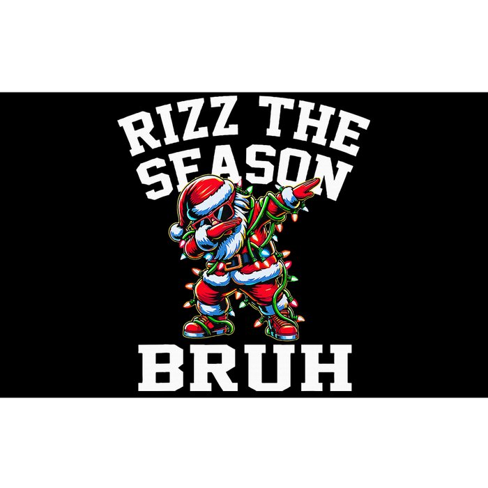 Funny Christmas Santa Xmas Rizz The Season Bruh Bumper Sticker