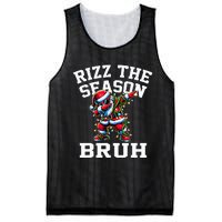 Funny Christmas Santa Xmas Rizz The Season Bruh Mesh Reversible Basketball Jersey Tank