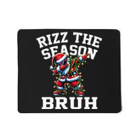 Funny Christmas Santa Xmas Rizz The Season Bruh Mousepad