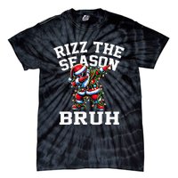 Funny Christmas Santa Xmas Rizz The Season Bruh Tie-Dye T-Shirt