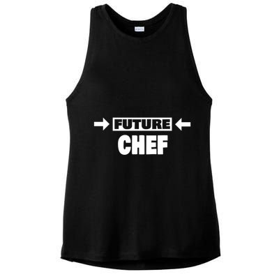 Future Chef Saying Funny Chef Meaningful Gift Ladies PosiCharge Tri-Blend Wicking Tank