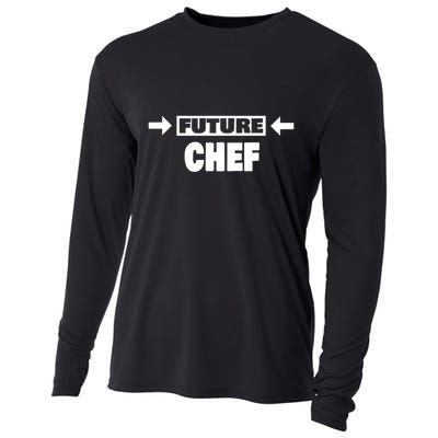 Future Chef Saying Funny Chef Meaningful Gift Cooling Performance Long Sleeve Crew