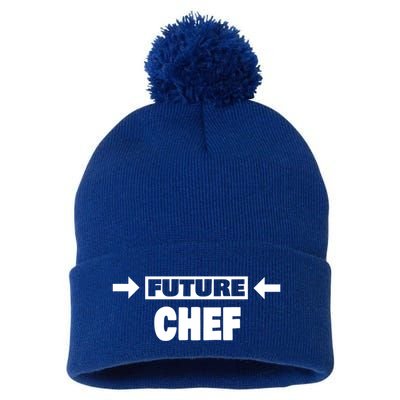 Future Chef Saying Funny Chef Meaningful Gift Pom Pom 12in Knit Beanie