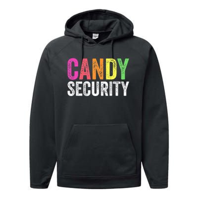 Funny Candy Security Halloween Costume Performance Fleece Hoodie