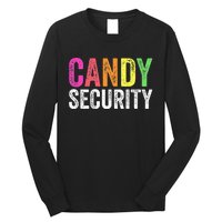 Funny Candy Security Halloween Costume Long Sleeve Shirt