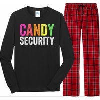 Funny Candy Security Halloween Costume Long Sleeve Pajama Set