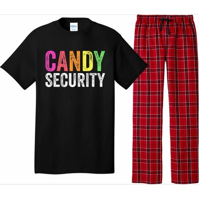 Funny Candy Security Halloween Costume Pajama Set