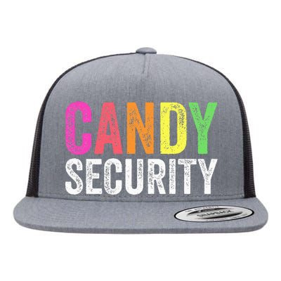 Funny Candy Security Halloween Costume Flat Bill Trucker Hat