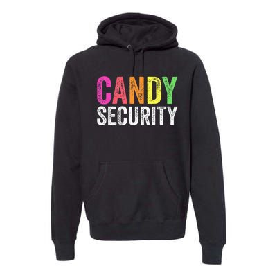 Funny Candy Security Halloween Costume Premium Hoodie