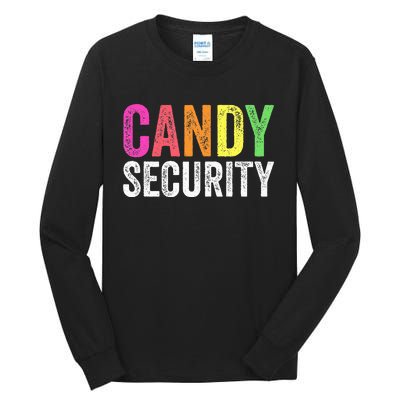 Funny Candy Security Halloween Costume Tall Long Sleeve T-Shirt