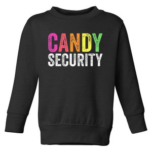 Funny Candy Security Halloween Costume Toddler Sweatshirt