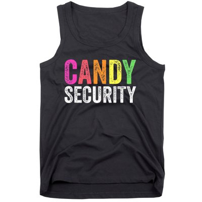 Funny Candy Security Halloween Costume Tank Top