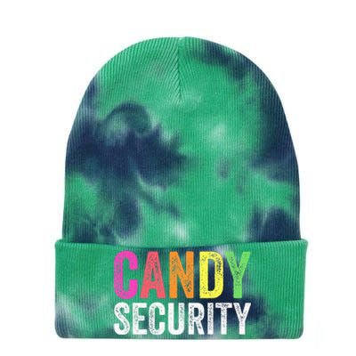 Funny Candy Security Halloween Costume Tie Dye 12in Knit Beanie