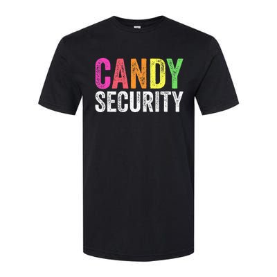 Funny Candy Security Halloween Costume Softstyle CVC T-Shirt