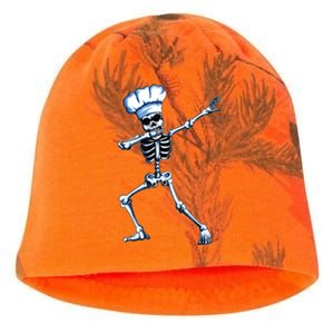 Funny Chef Skeleton Dabbing Cook Cooking Hat Hobby Cooking Funny Gift Kati - Camo Knit Beanie