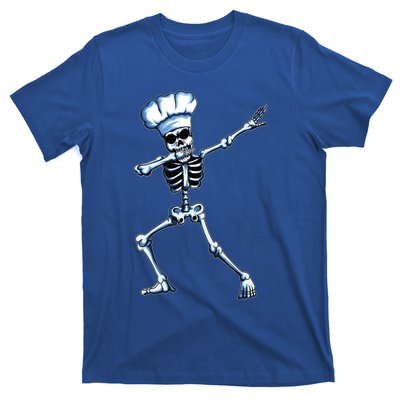 Funny Chef Skeleton Dabbing Cook Cooking Hat Hobby Cooking Funny Gift T-Shirt