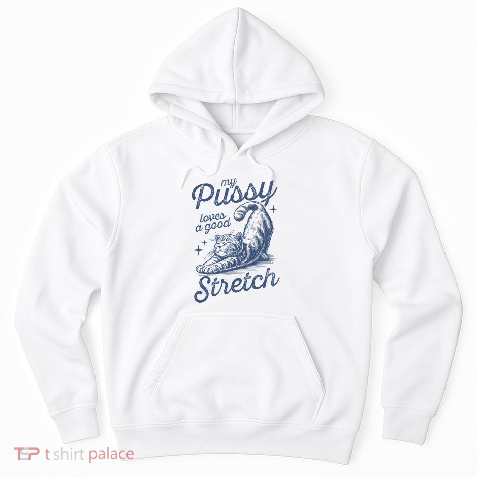 Funny Cat Stretching Design For Cat Lovers Hoodie